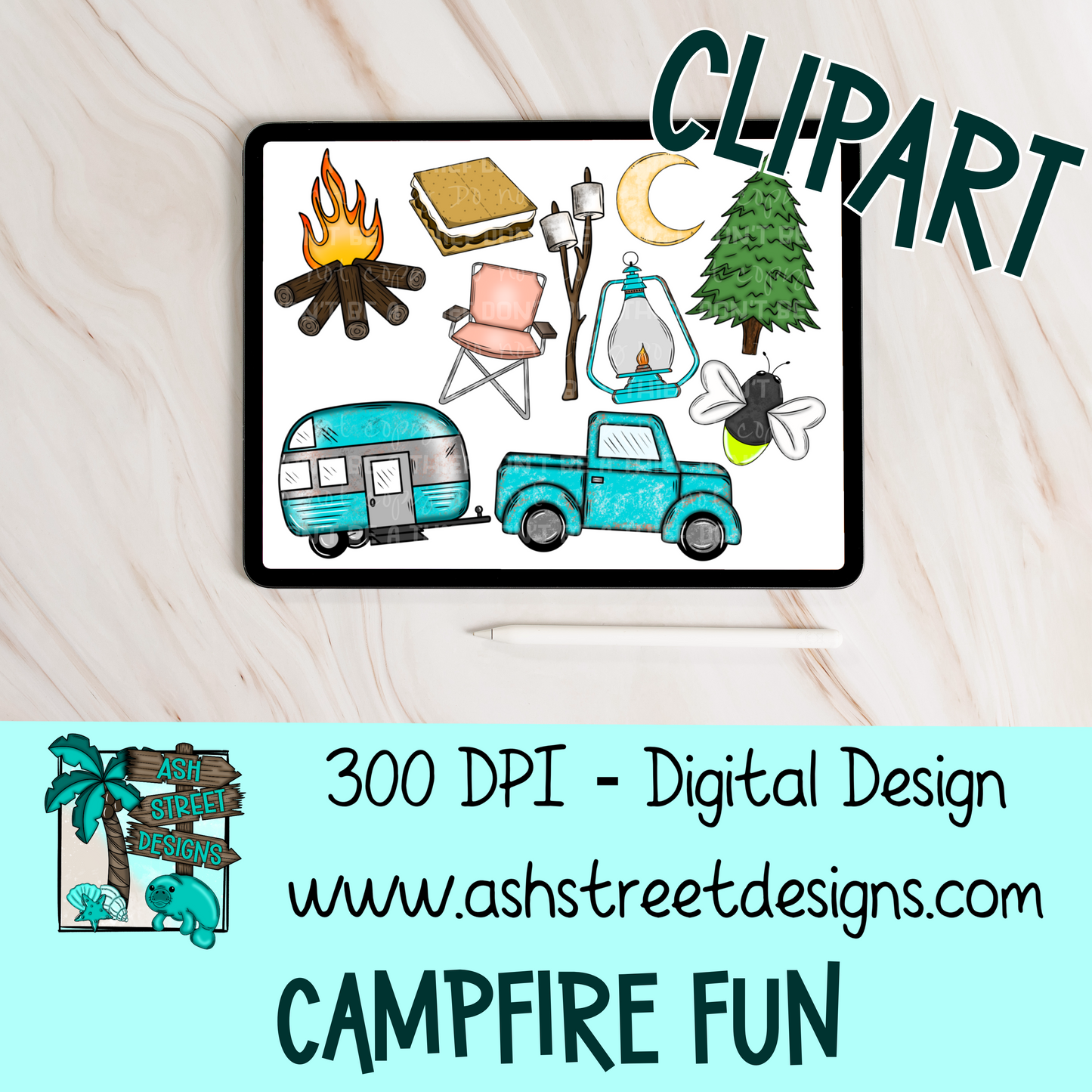 Clipart Set - Campfire Fun