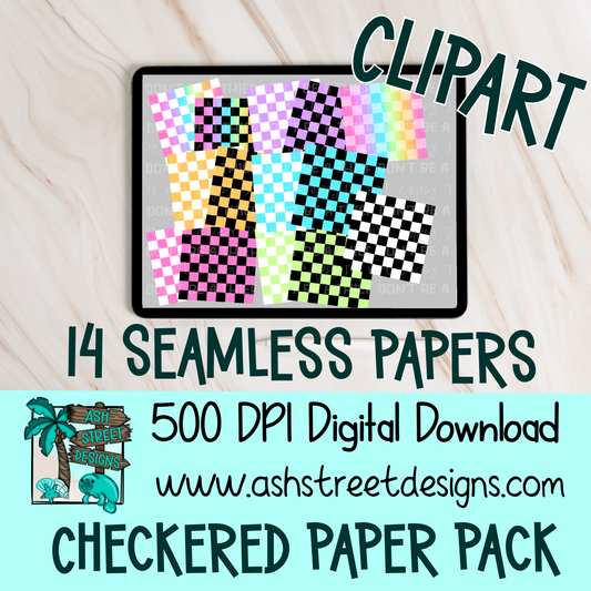 Digital Papers - Checkered Seamless Paper Pack