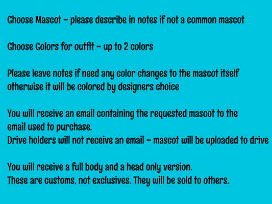 Clipart Set - School Mascot - CUSTOM MASCOT