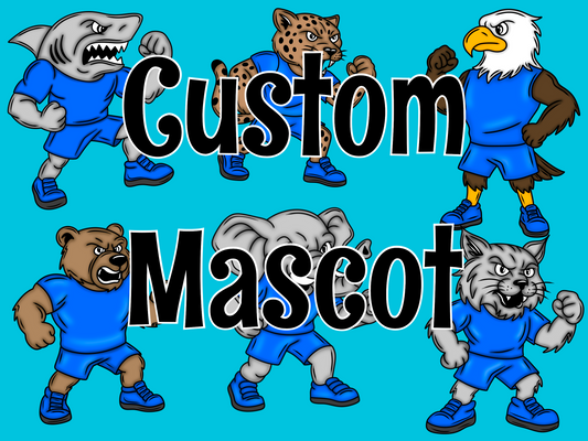 Clipart Set - School Mascot - CUSTOM MASCOT