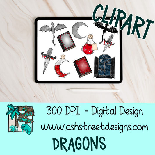 Clipart Set - Dragons