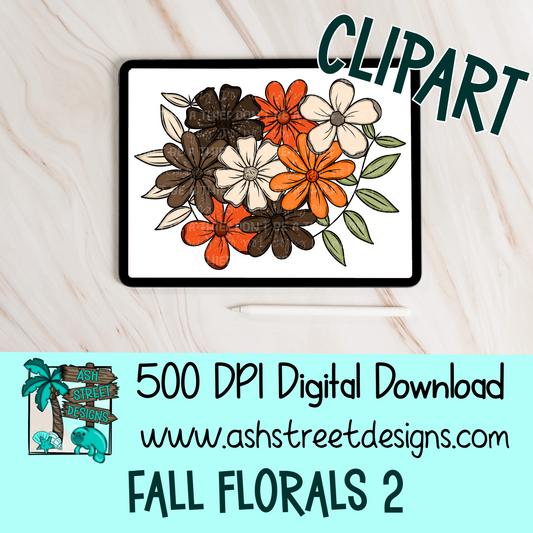Clipart Set - Fall Florals 2
