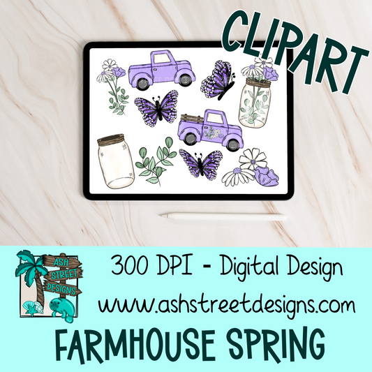 Clipart Set - Farmhouse Spring