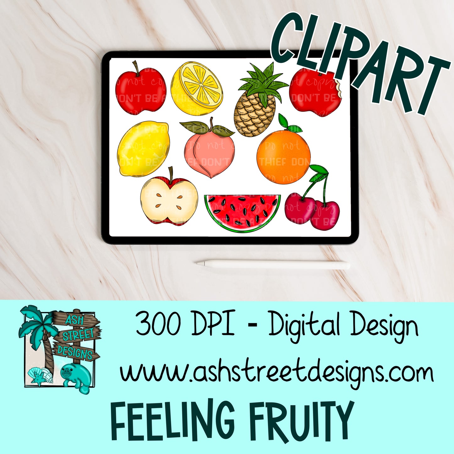 Clipart Set - Feeling Fruity