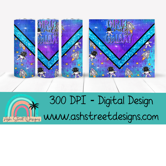 Girls Rule The Galaxy Tumbler Wrap