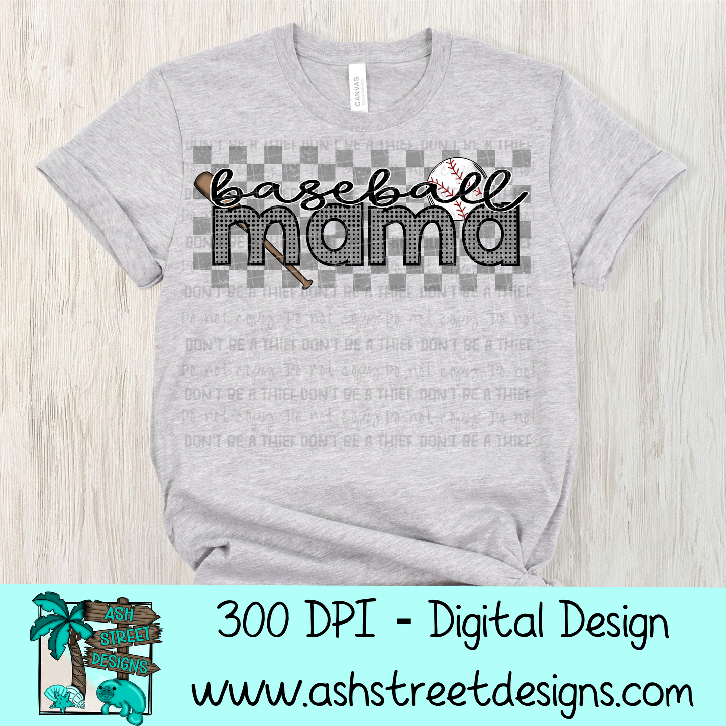 Baseball Mama - Grey