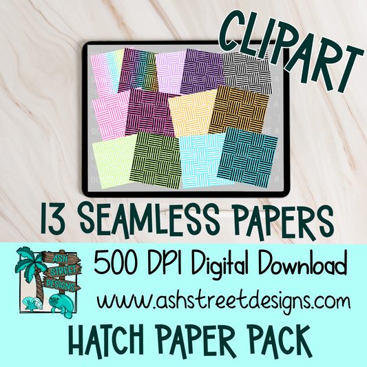 Digital Papers - Hatch Seamless Paper Pack