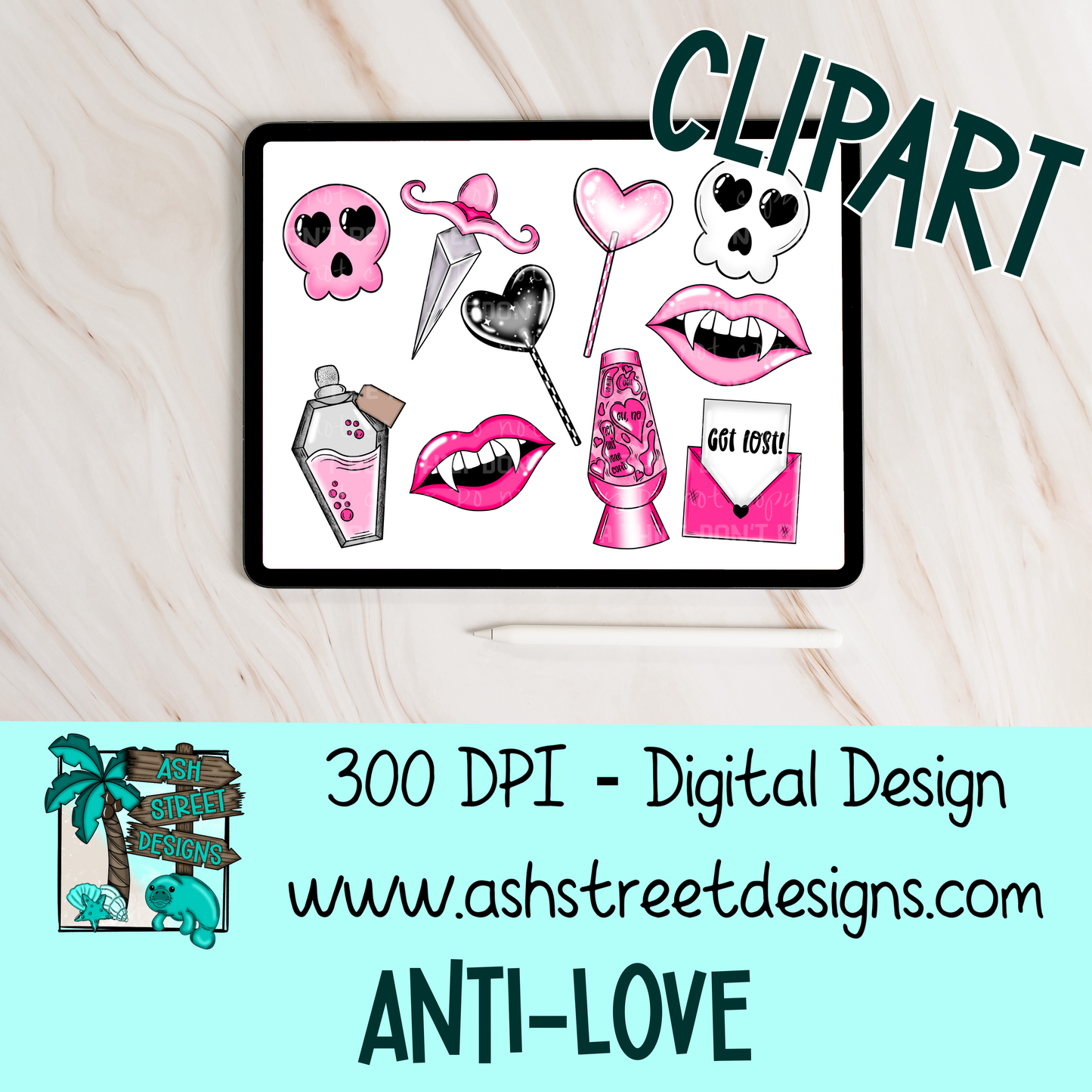 Clipart Set - Anti-Love