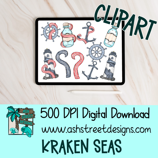 Clipart Set - Kraken Seas
