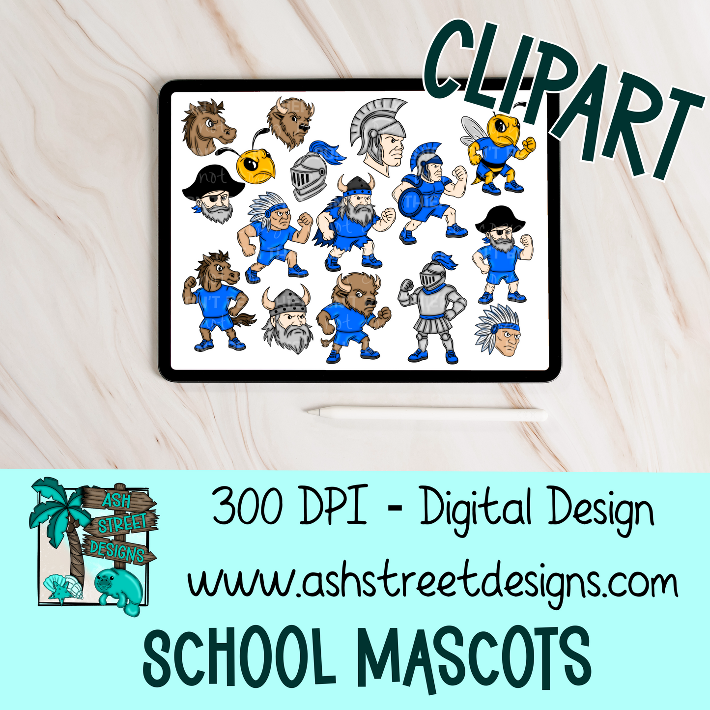 ASD 2025 Mascot Clipart Drive