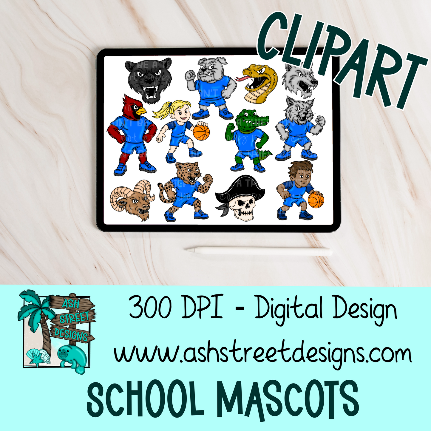 ASD 2025 Mascot Clipart Drive