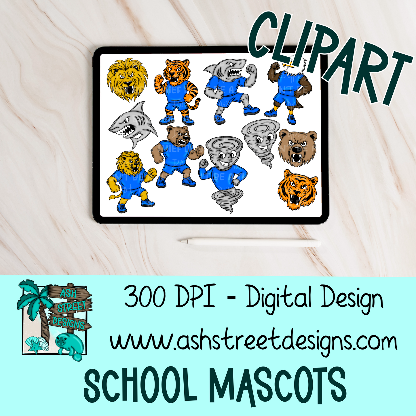 ASD 2025 Mascot Clipart Drive