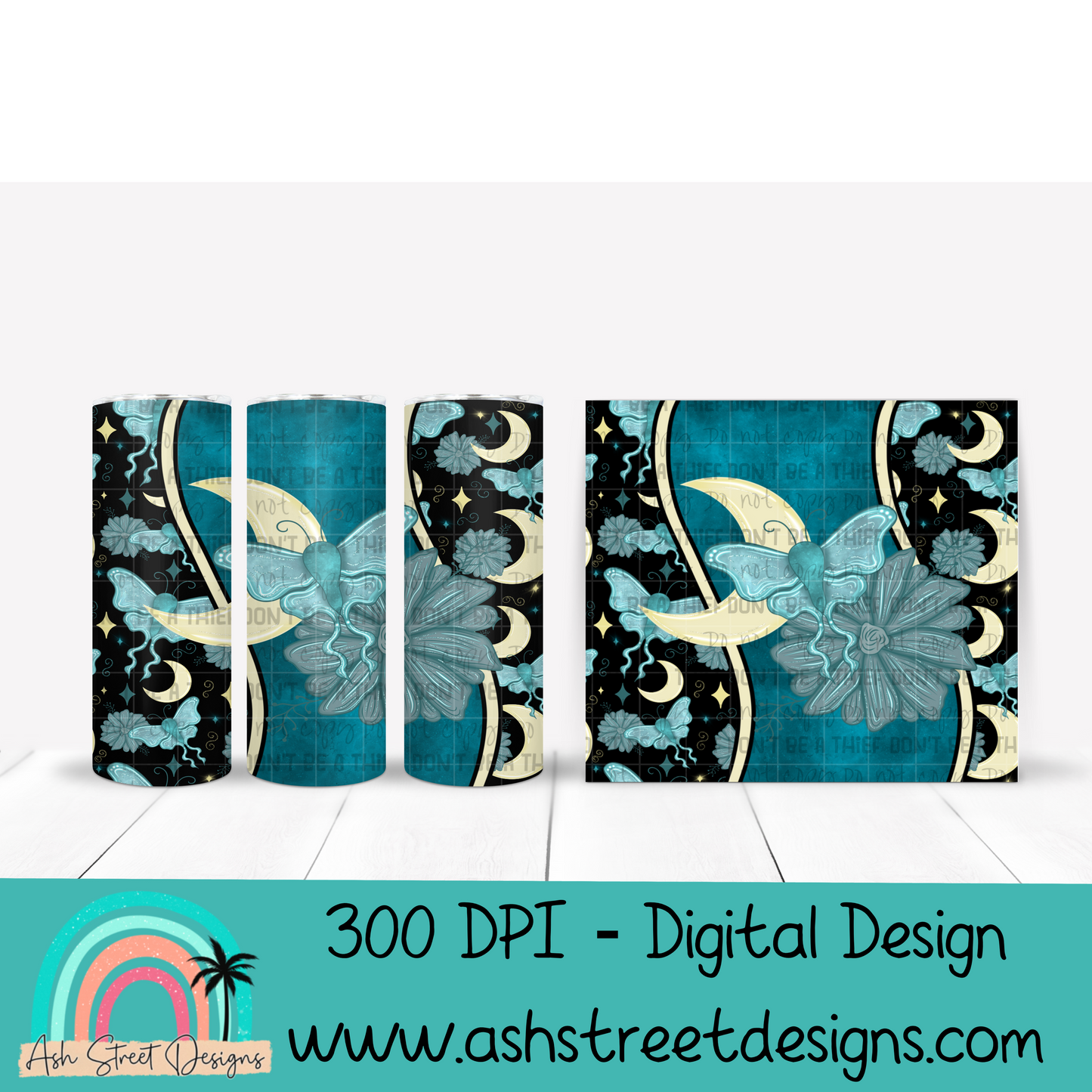 Mystical Moth tumbler