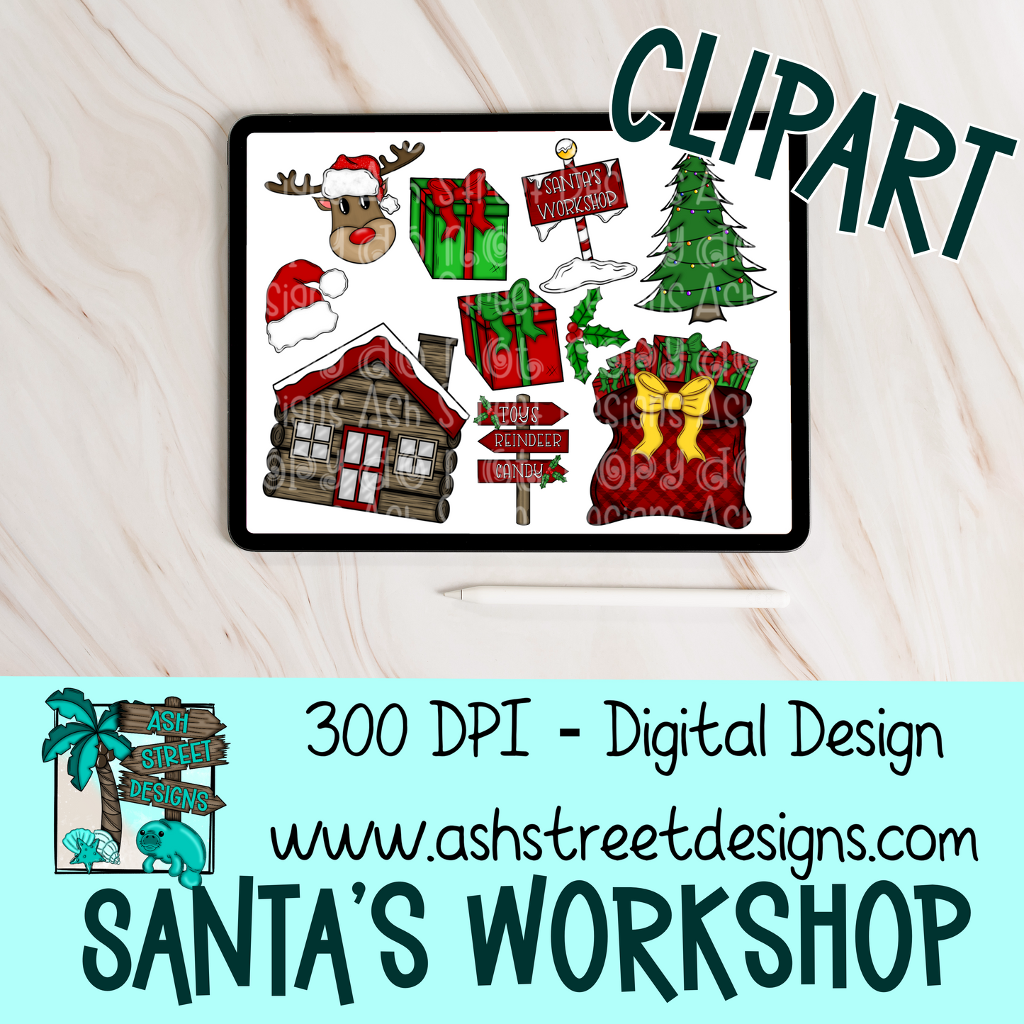 Clipart Set - Santa's Workshop