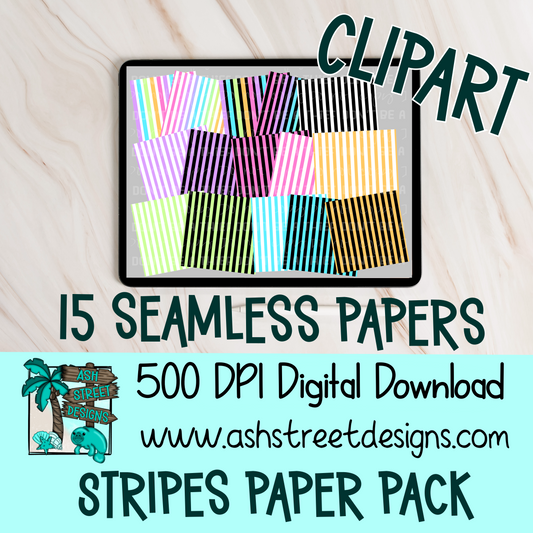 Digital Papers - Stripes Seamless Paper Pack