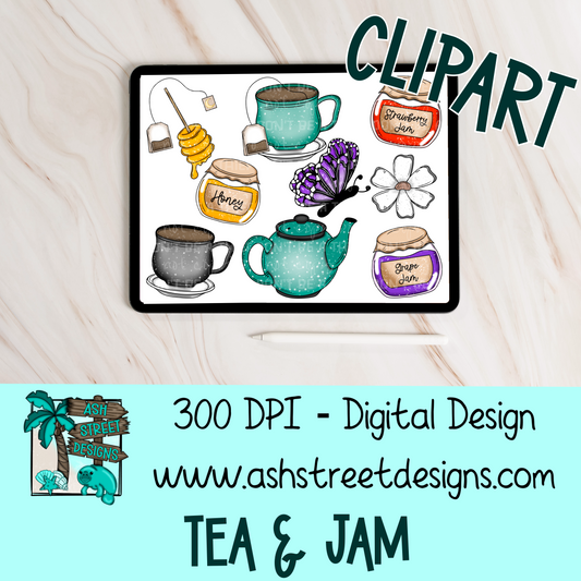 Clipart Set - Tea & Jam