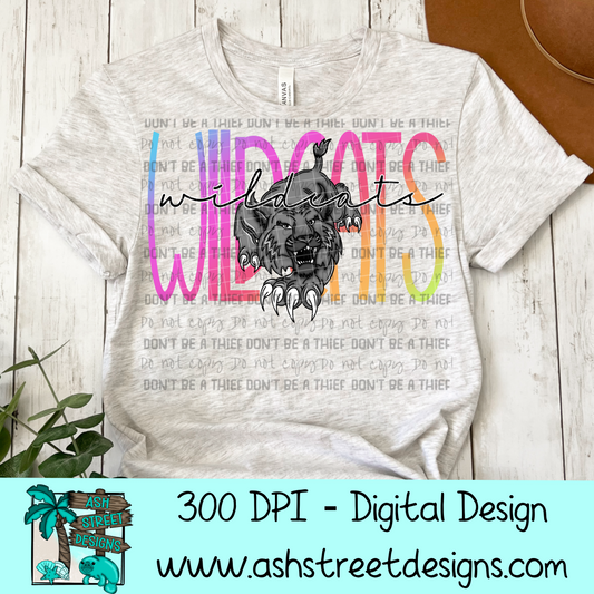 Wildcats School Mascot Design 2