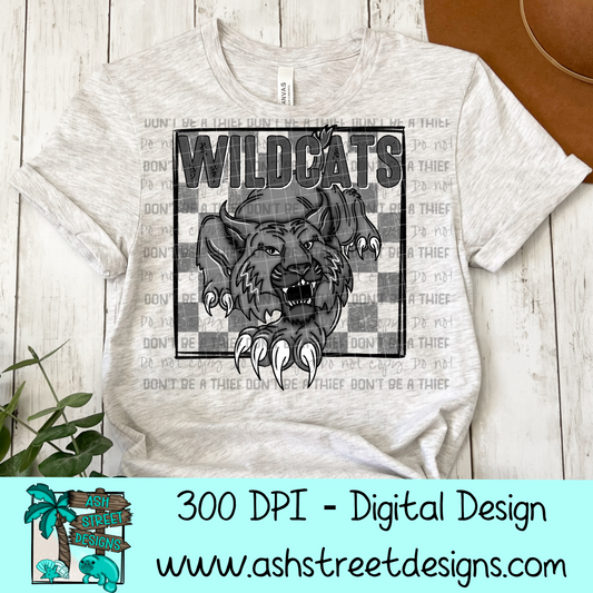 Wildcats School Mascot Design