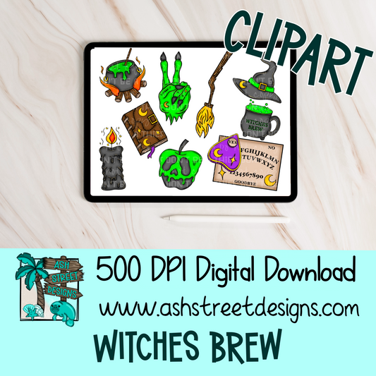 Clipart Set - Witches Brew