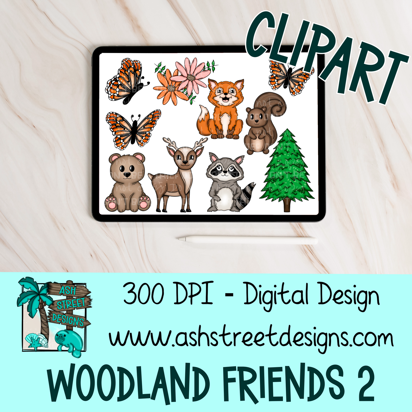 Clipart Set - Woodland Friends 2