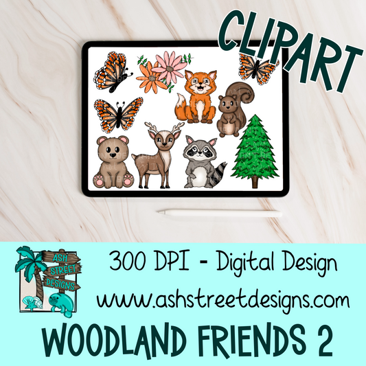 Clipart Set - Woodland Friends 2