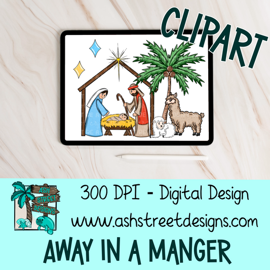 Clipart Set - Away in a Manger