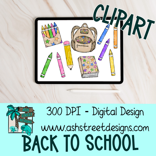 Clipart Set - Back to School