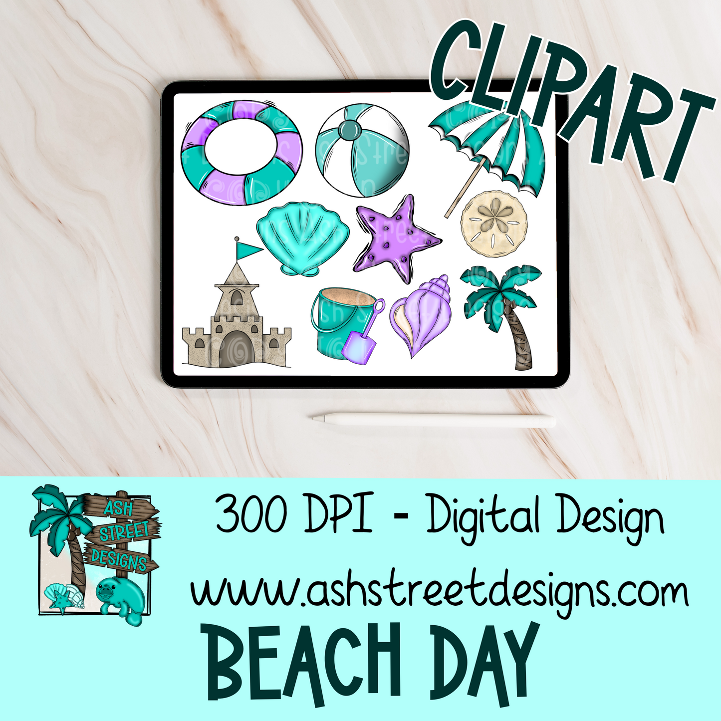 ASD Handdrawn Clipart Drive - Lifetime