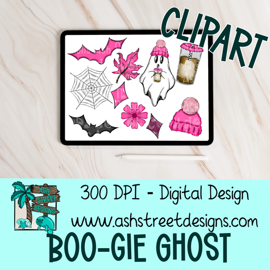 Clipart Set - Boo-gie Ghost