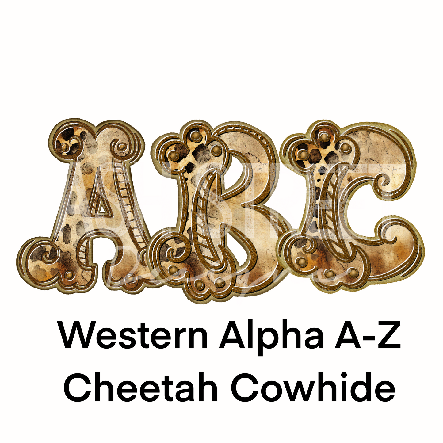 Alpha Set - Western Alphas Cheetah Cowhide