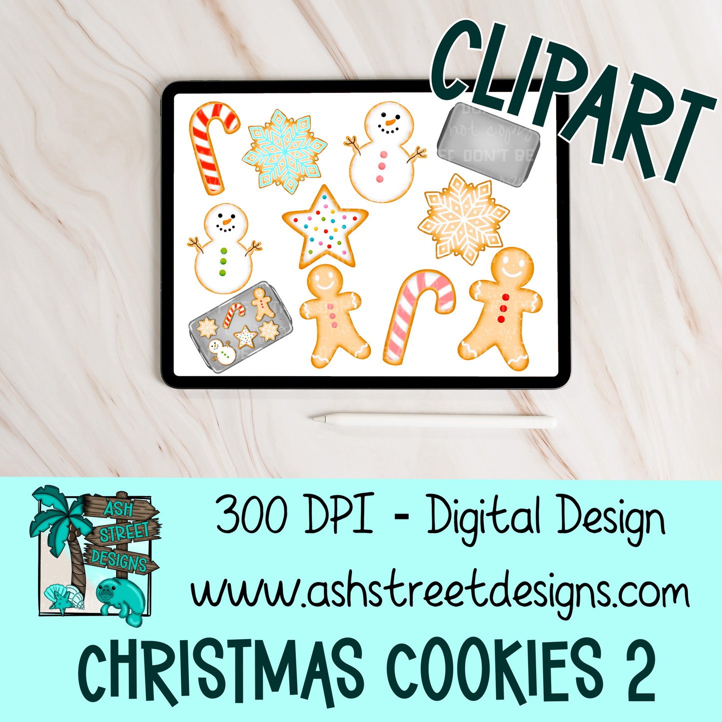 Clipart Set - Christmas Cookies 2