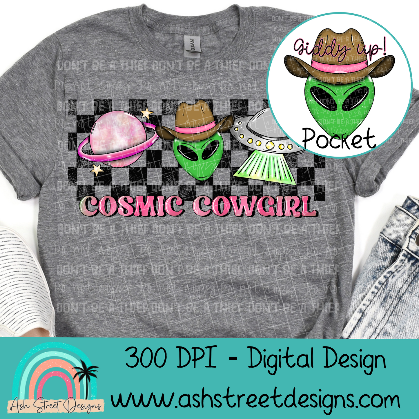 Cosmic Cowgirl with Pocket