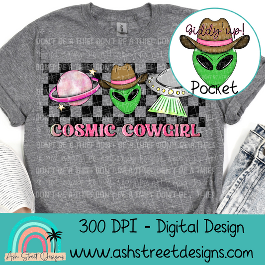 Cosmic Cowgirl with Pocket