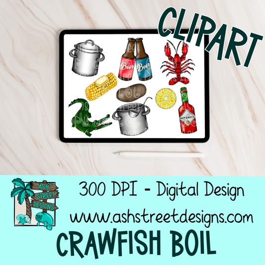 Clipart Set - Crawfish Boil