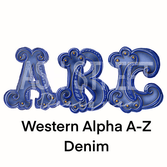 Alpha Set - Western Alphas Denim