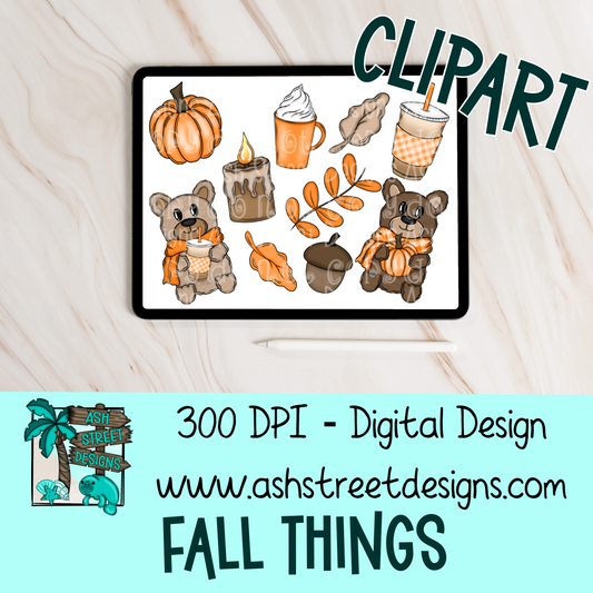 Clipart Set - Fall Things