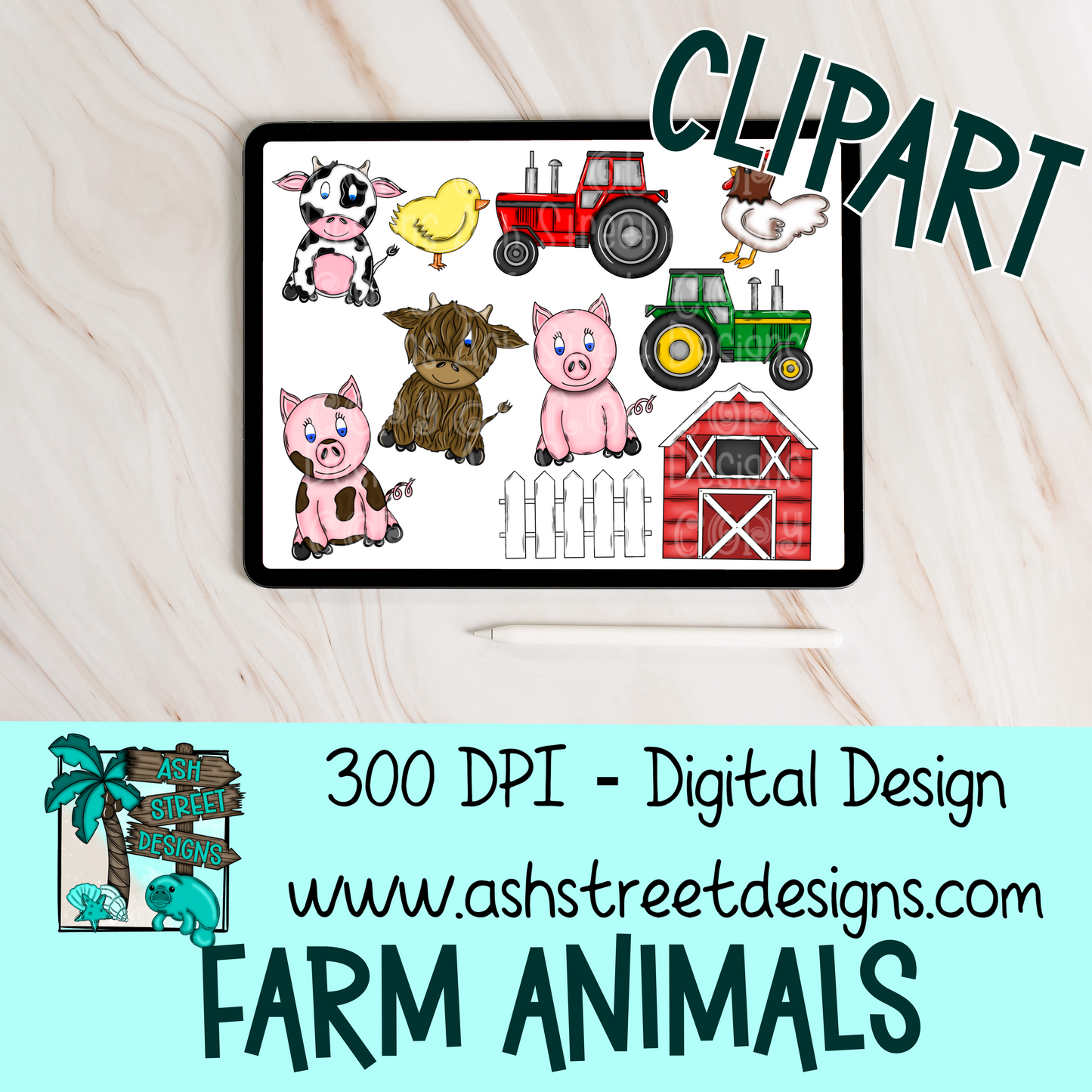 ASD Handdrawn Clipart Drive - Lifetime