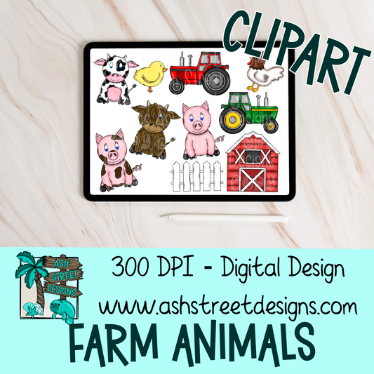 Clipart Set - Farm Animals