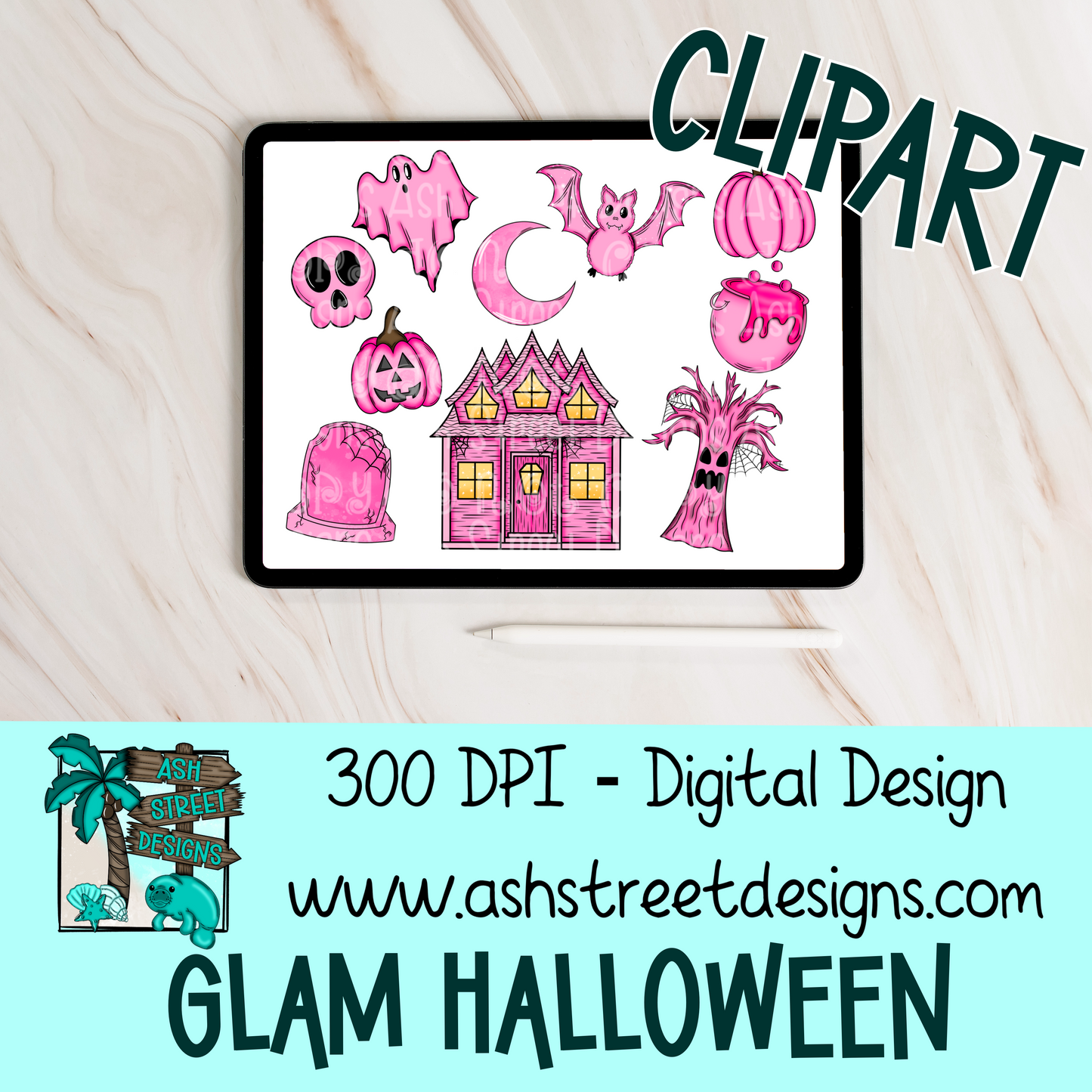 Clipart Set - Glam Halloween