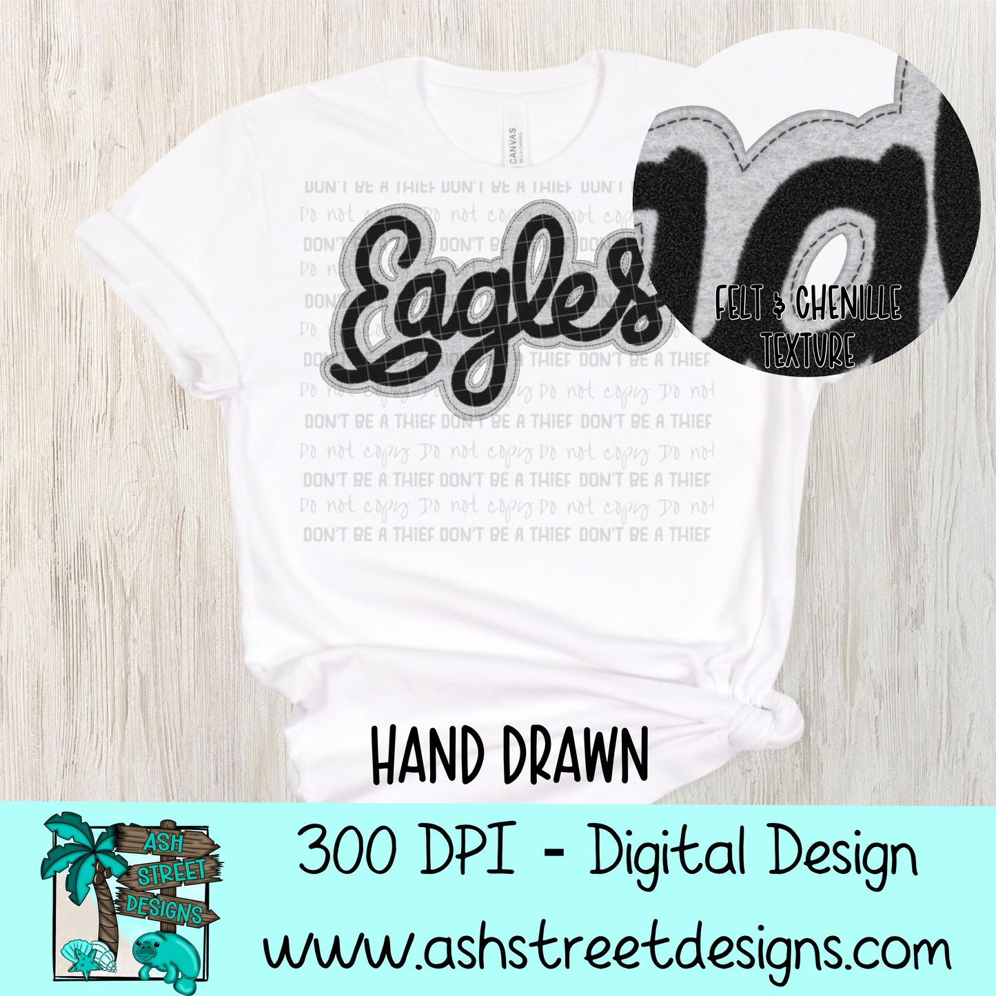 Eagles Grey Patchwork Mascot