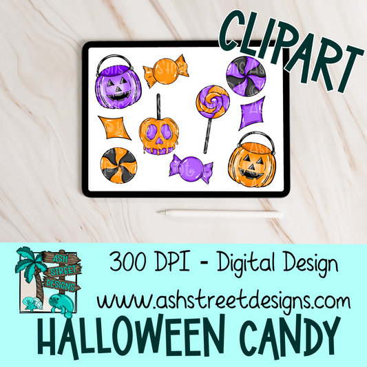 Clipart Set - Halloween Candy