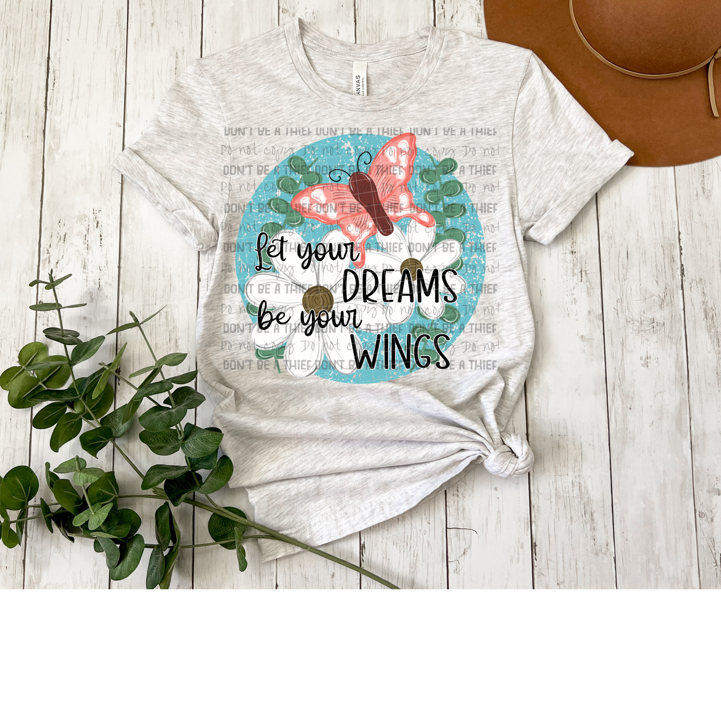 Let you dreams be your wings - blue