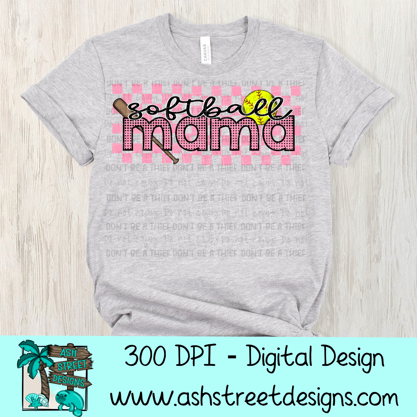 Softball Mama - Light Pink