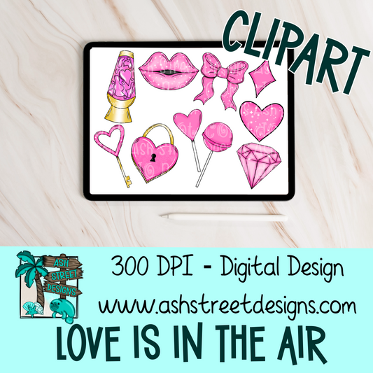 Clipart Set - Love is in the Air