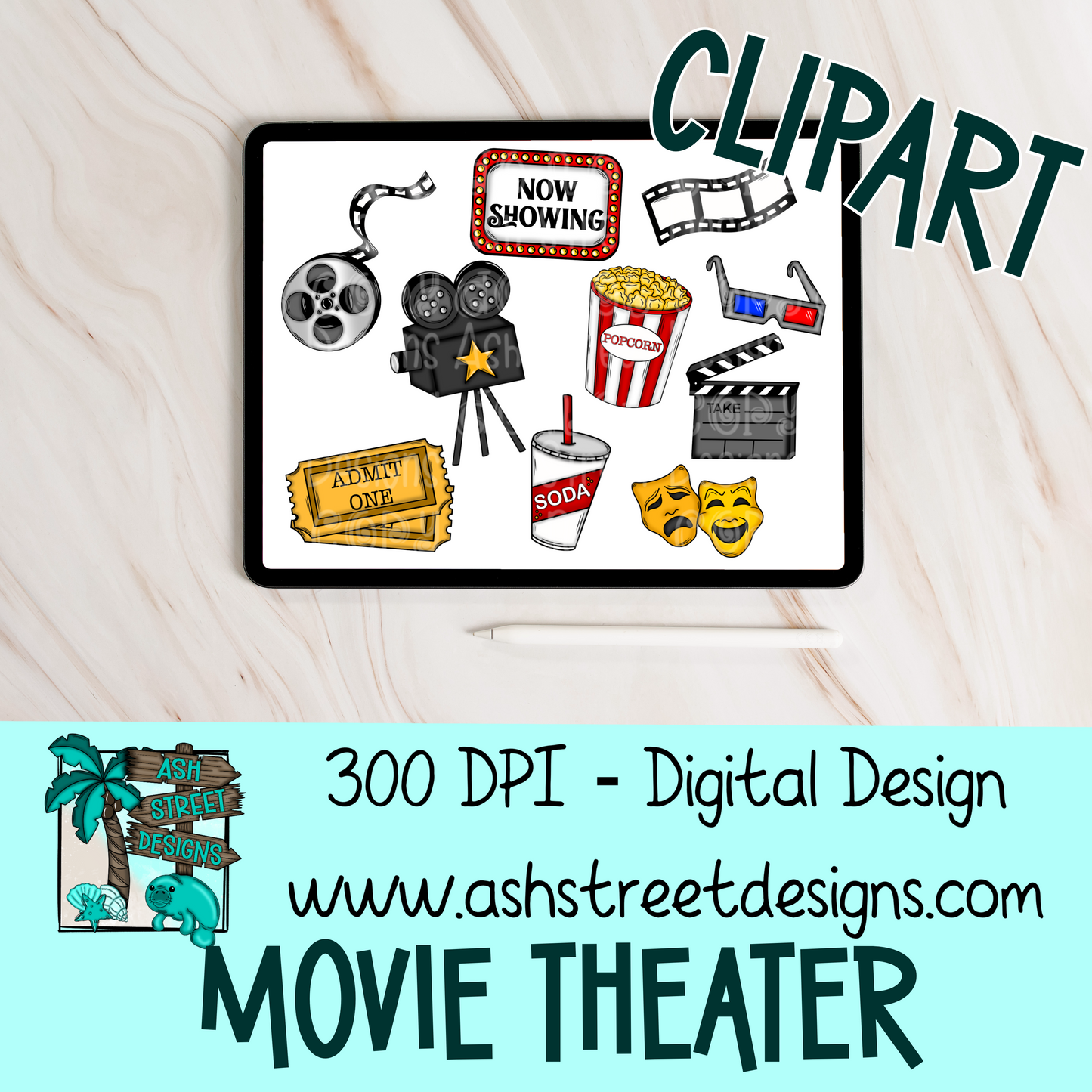 ASD Handdrawn Clipart Drive - Lifetime