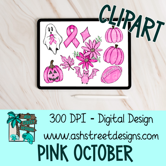 Clipart Set - Pink October