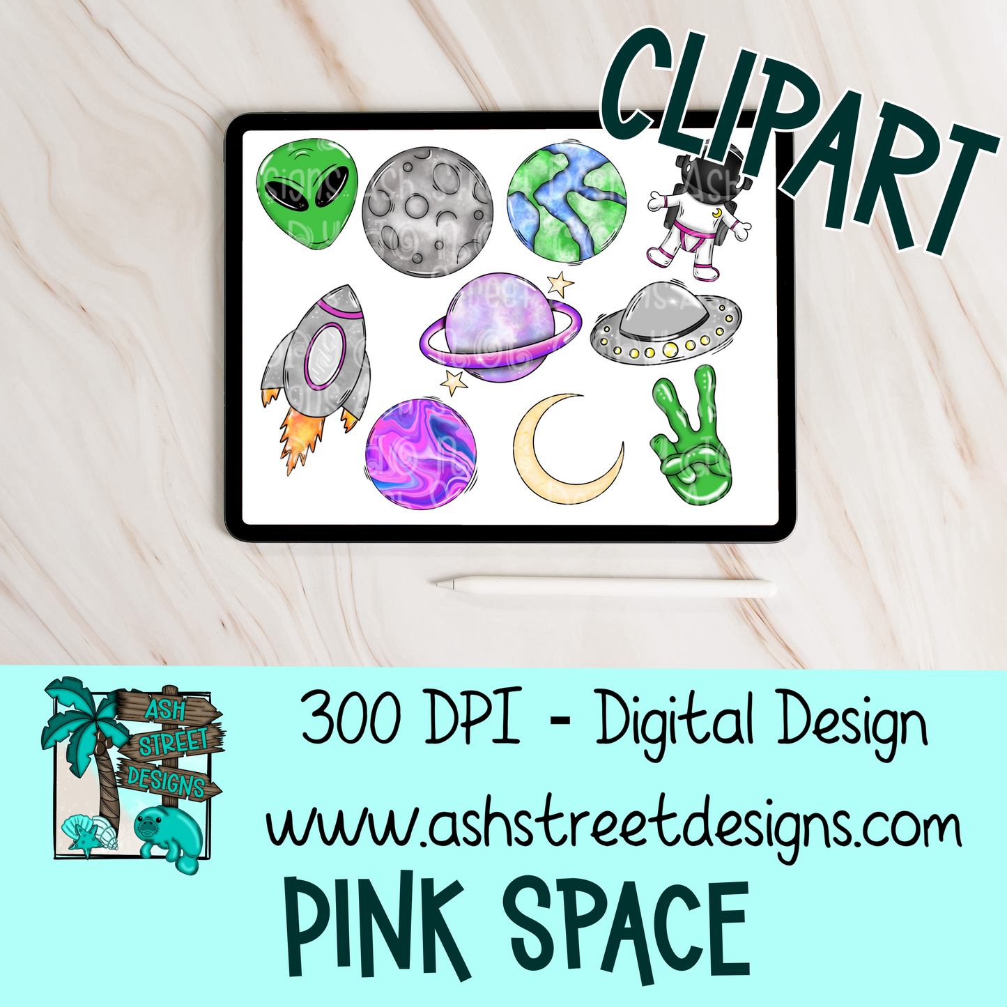 ASD Handdrawn Clipart Drive - Lifetime