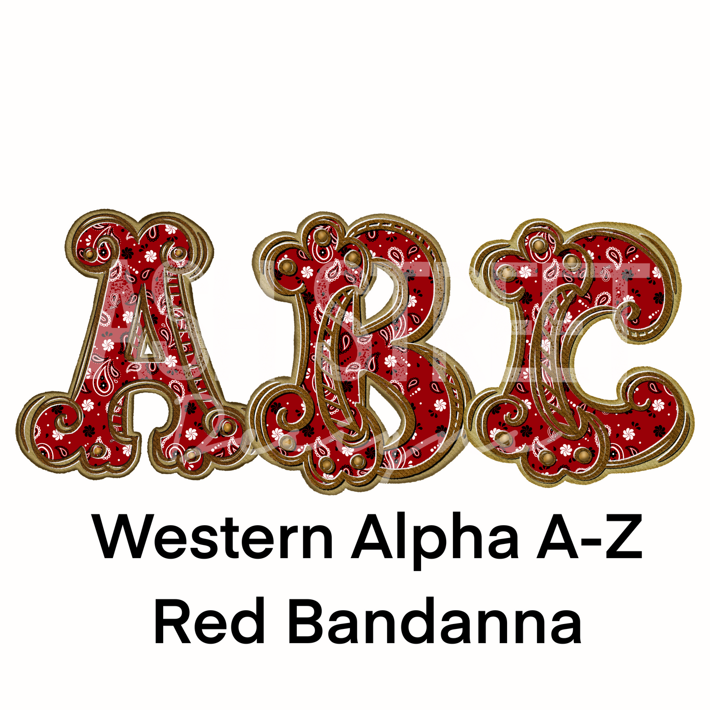 Alpha Set - Western Alphas Red Bandanna