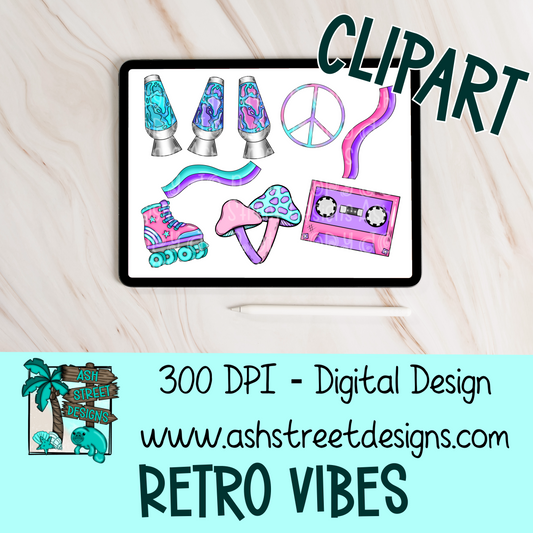 Clipart Set - Retro Vibes