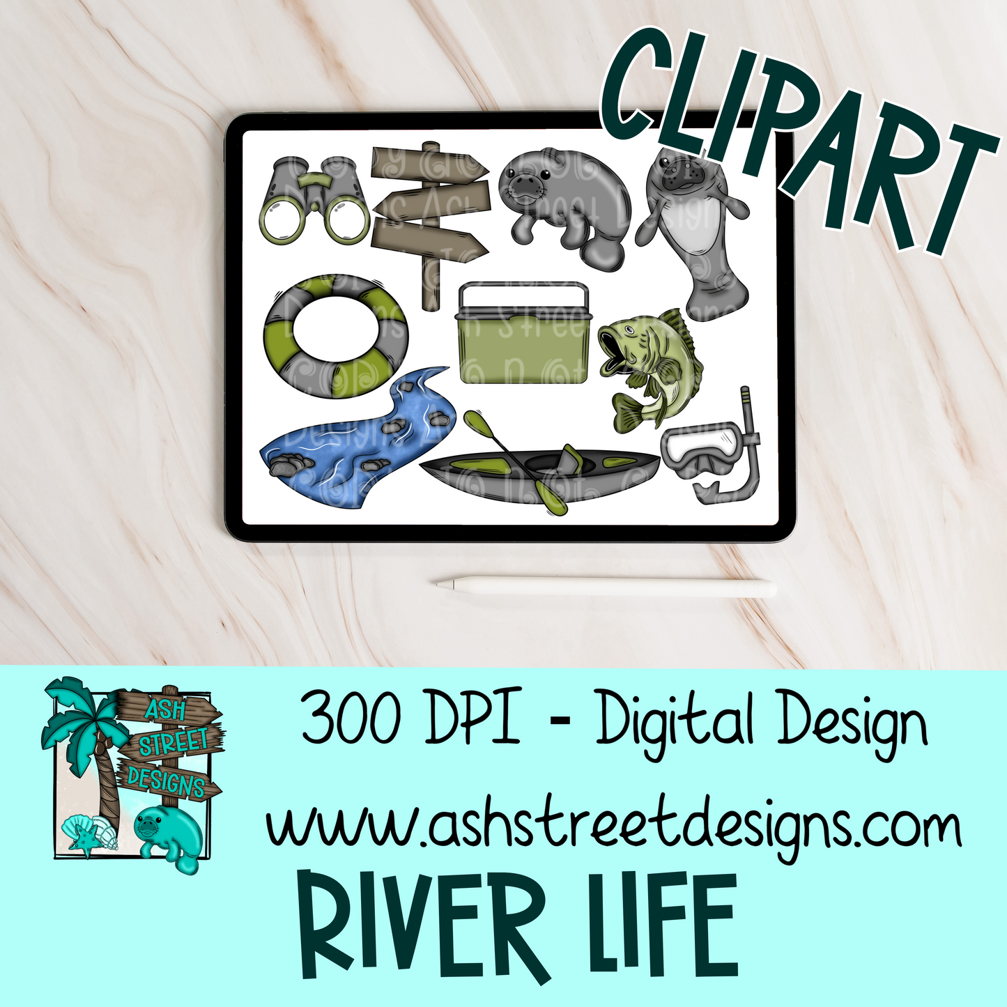 ASD Handdrawn Clipart Drive - Lifetime